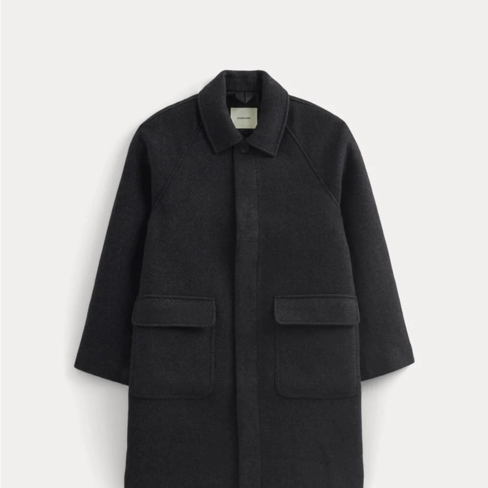 Everlane Men's Dark Wool Driving Coat - Picture 11 of 11